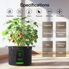 VIVOSUN multi-purpose grow bag suitable for fruits vegetables and flowers.