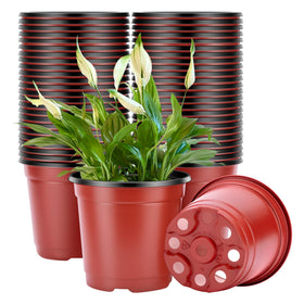 VIVOSUN 6-inch seed starting pot, durable plastic for healthy seedlings.