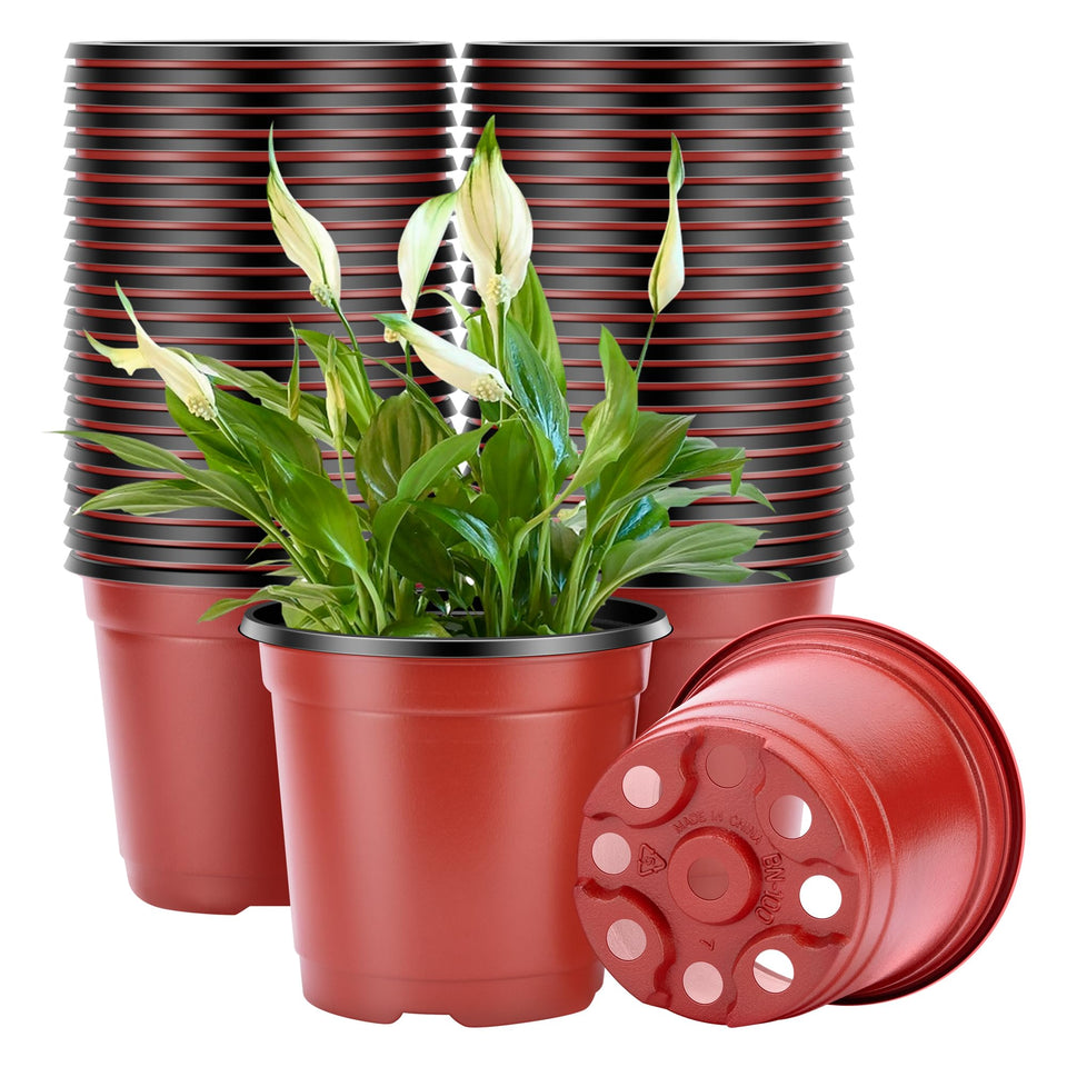 VIVOSUN 6-inch seed starting pot, durable plastic for healthy seedlings.