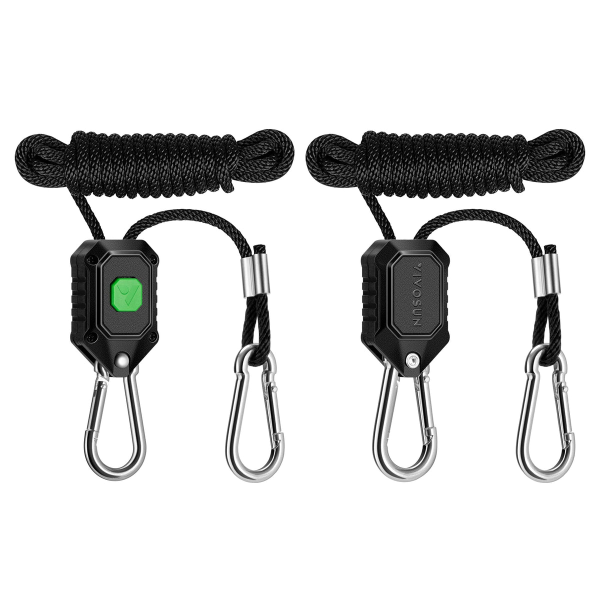 VIVOSUN 8ft adjustable rope hanger gear system for precise light positioning in grow tents.