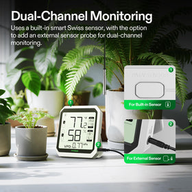 VIVOSUN AeroLab THB1S Bluetooth app control lets you monitor conditions remotely