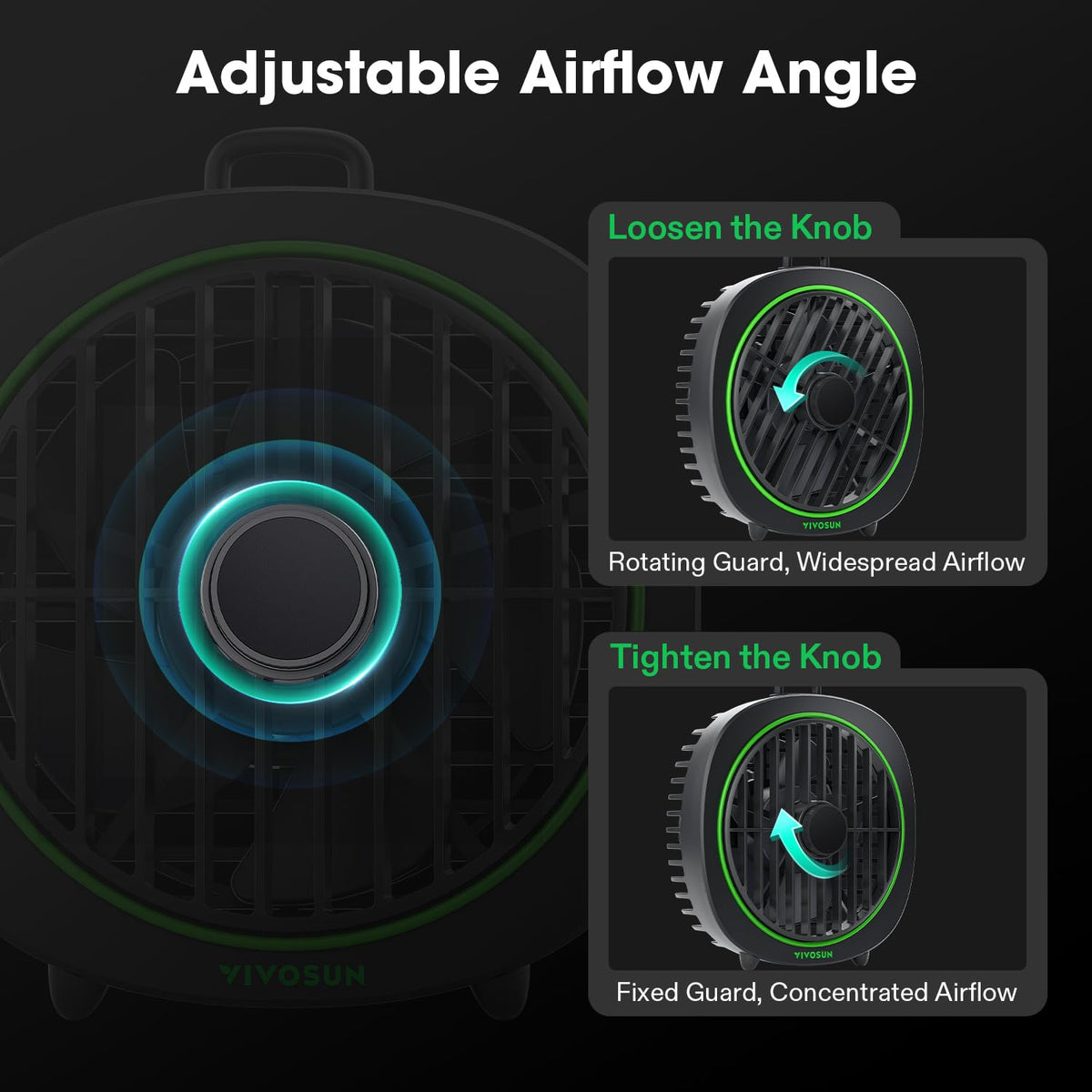 VIVOSUN AeroWave D4 detachable hook detail for secure mounting