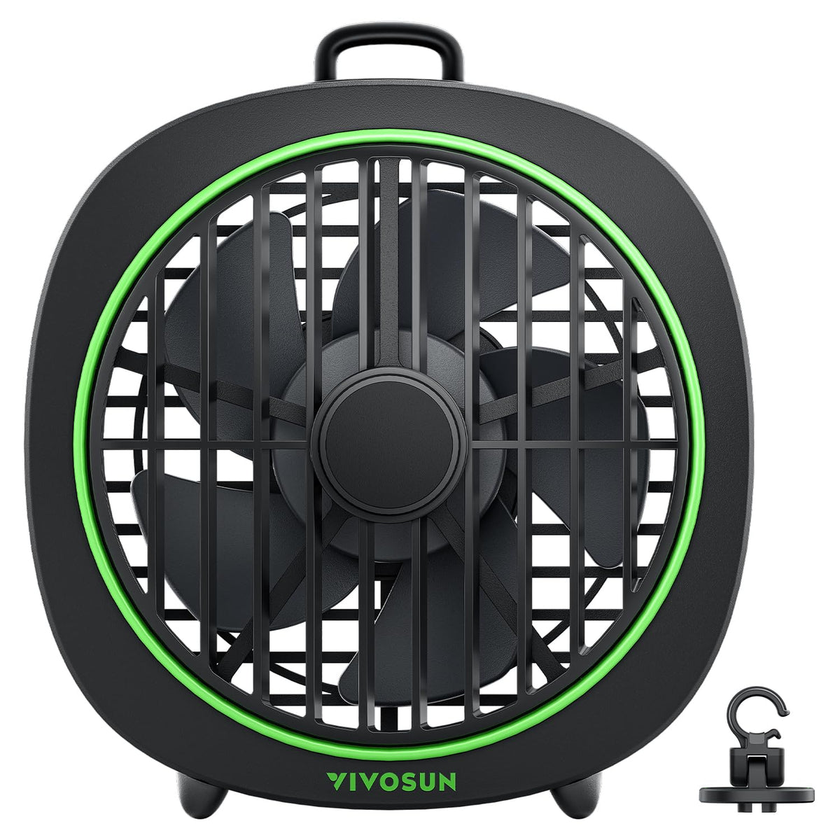 VIVOSUN AeroWave D4 clip fan shown in compact clip design for grow tents.