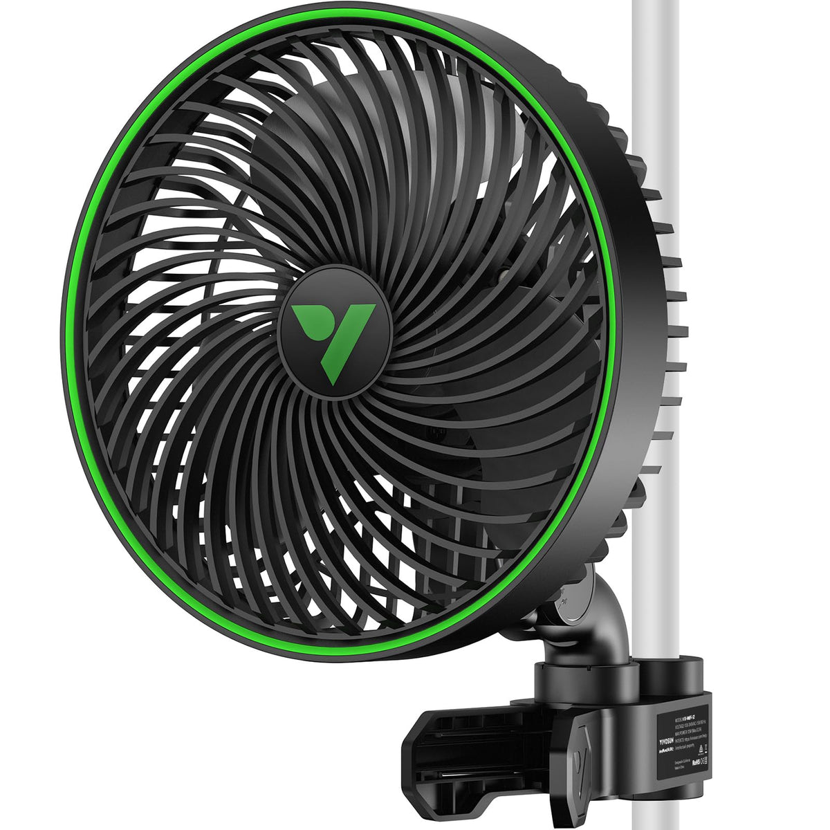 VIVOSUN AeroWave E6 Gen2 clip fan assembly improves compact airflow for grow tents