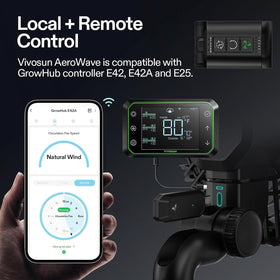 VIVOSUN AeroWave E6 Gen2 clip fan mounted on pole delivers versatile placement