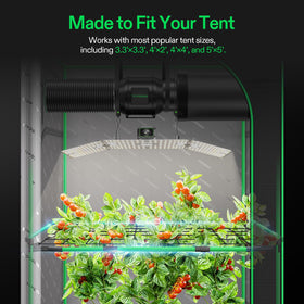 VIVOSUN arched design supports tent frame and maintains tension