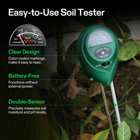 Backlit display on VIVOSUN meter for night use