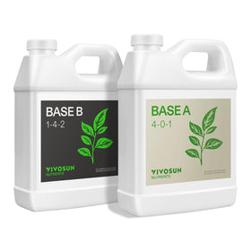 VIVOSUN Base A bottle showing the two-part formula supporting vegetative growth