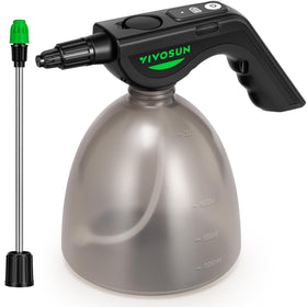 VIVOSUN battery powered sprayer in action for easy indoor watering