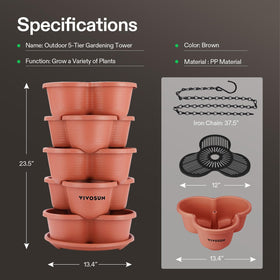 VIVOSUN bottom dish keeps surfaces clean when watering.