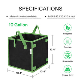 VIVOSUN breathable nonwoven fabric promoting air pruning and healthier roots.