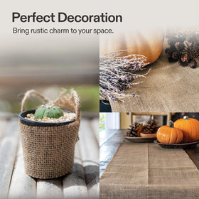 VIVOSUN burlap fabric for DIY table runners and crafts