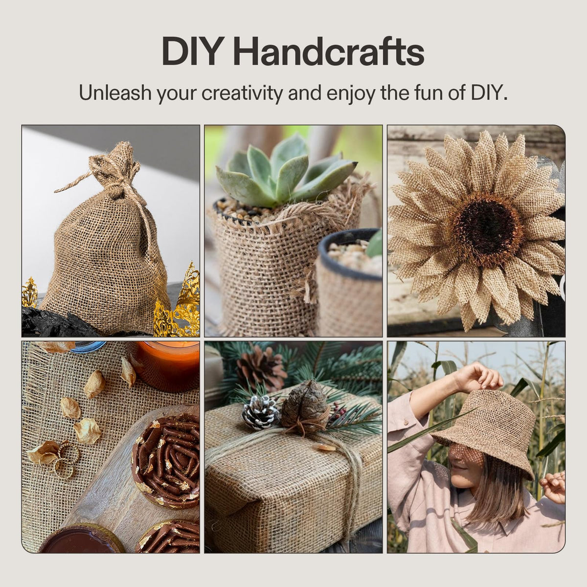 VIVOSUN burlap fabric used in rustic wedding decor themes