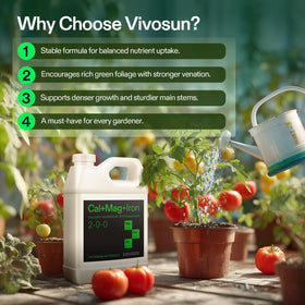 VIVOSUN Cal+Mag+Iron added to coco coir for balanced growth