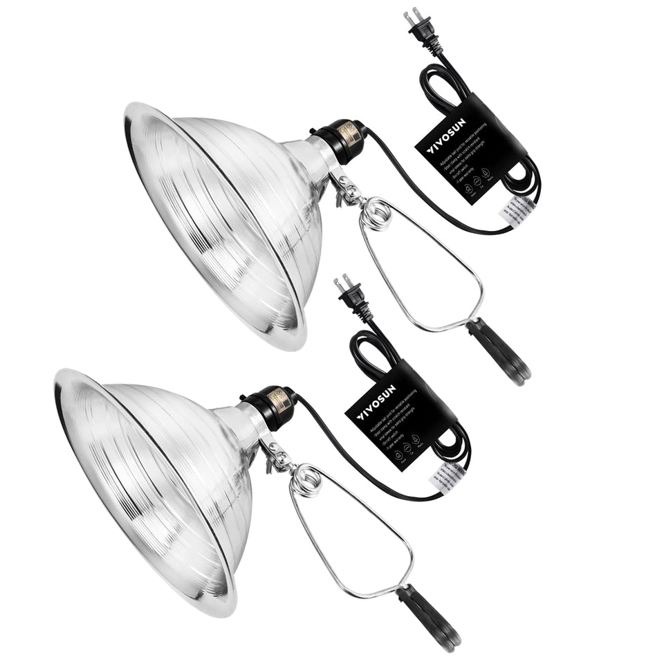 VIVOSUN clamp lamp assembly showing sturdy construction for versatile room lighting