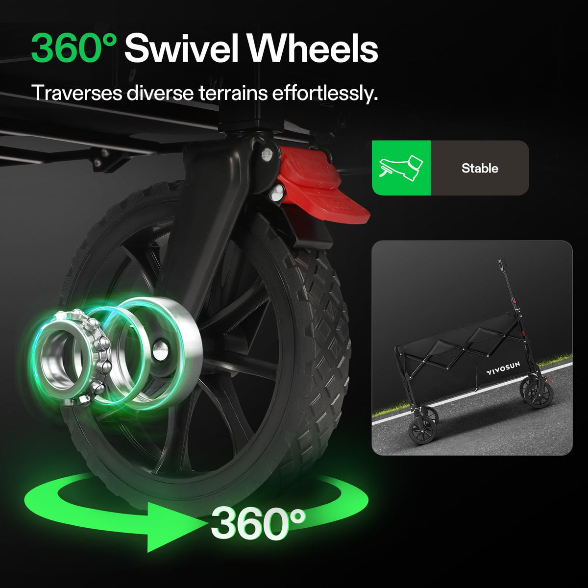 VIVOSUN tailgate-friendly design enables pet transportation
