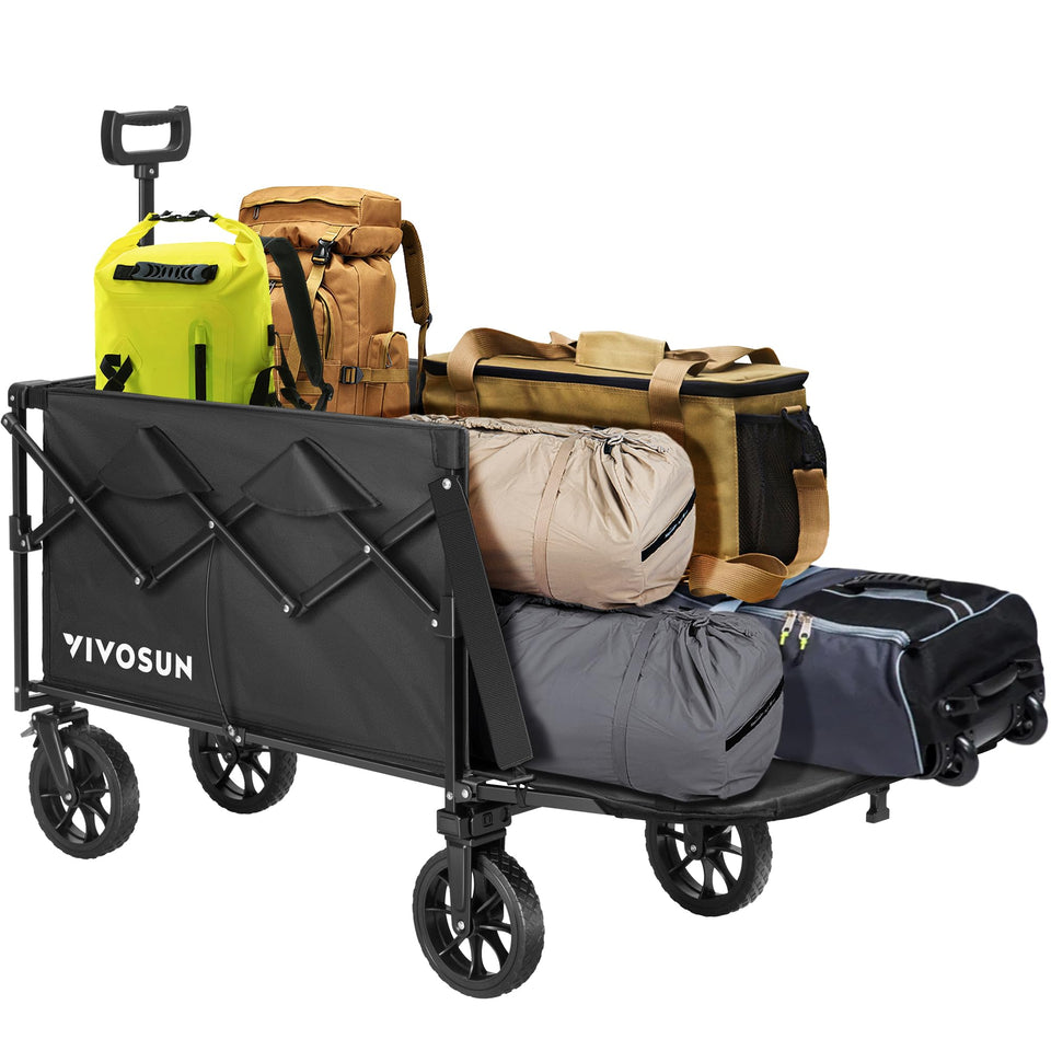 VIVOSUN collapsible wagon tailgate expands capacity for camping trips