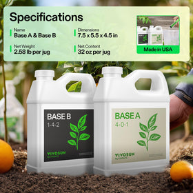 VIVOSUN complete nutrient package summarizing macro and micro elements for plants
