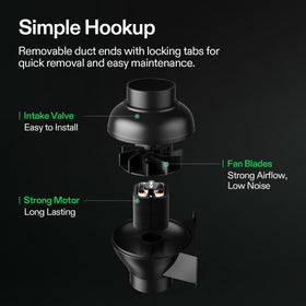 VIVOSUN D4 flow deflector ensures quieter operation.