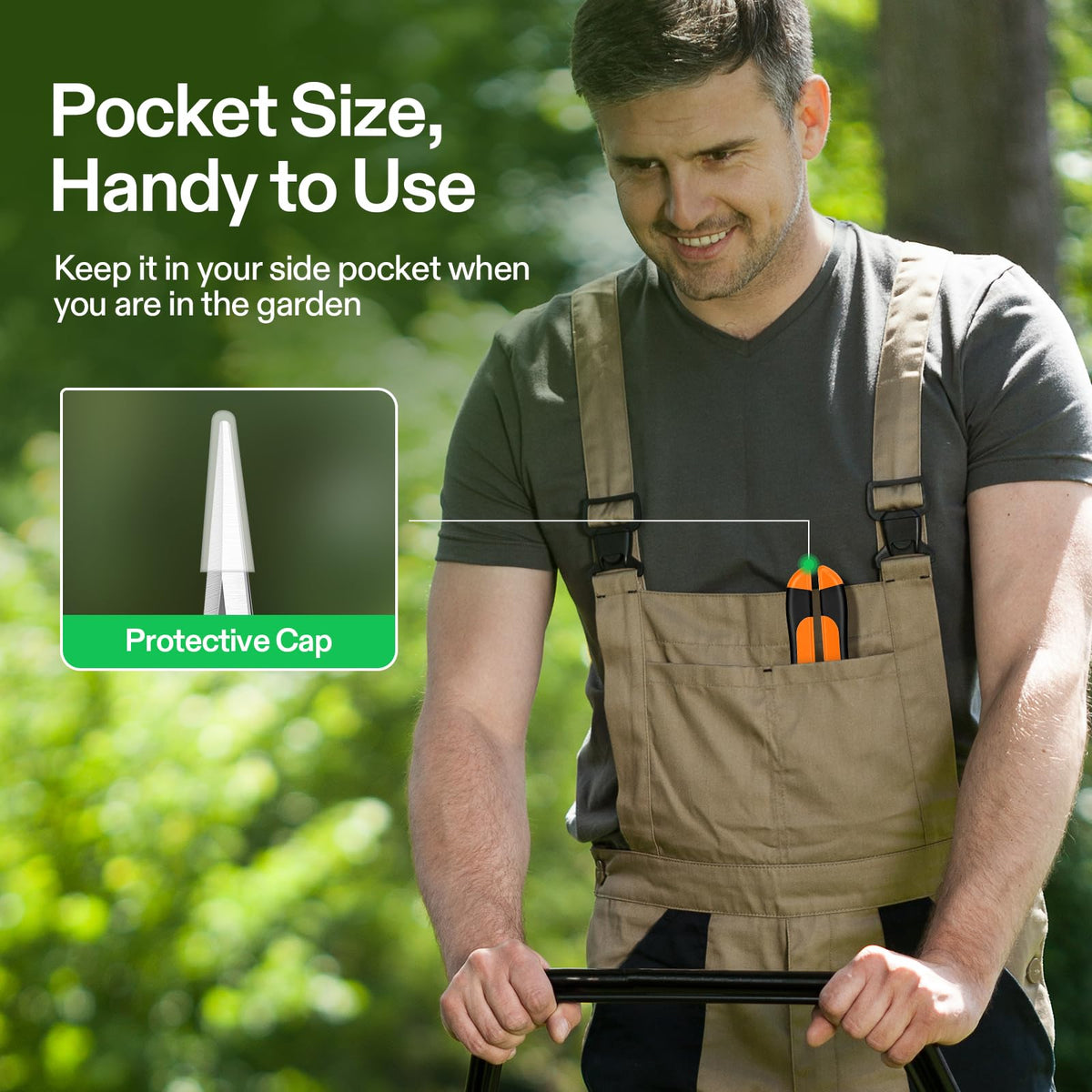 Delicate stem snips for careful pruning of fine growth.