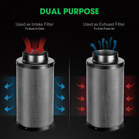 VIVOSUN detachable pre-filter blocks 99 percent of particles for cleaner filtration