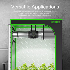 VIVOSUN dual sided mesh design maximizes airflow and filtration