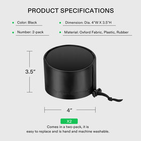 VIVOSUN dust-filter vent cover pack 2 demonstrates value and replacement readiness.