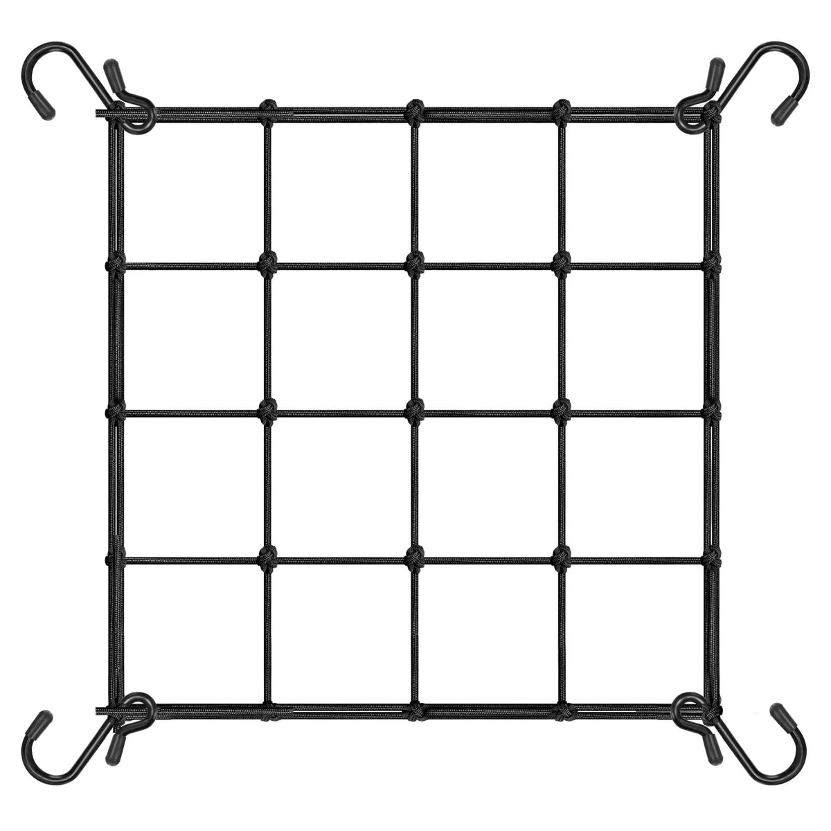VIVOSUN elastic trellis netting with hooks supports climbing plants in compact spaces.
