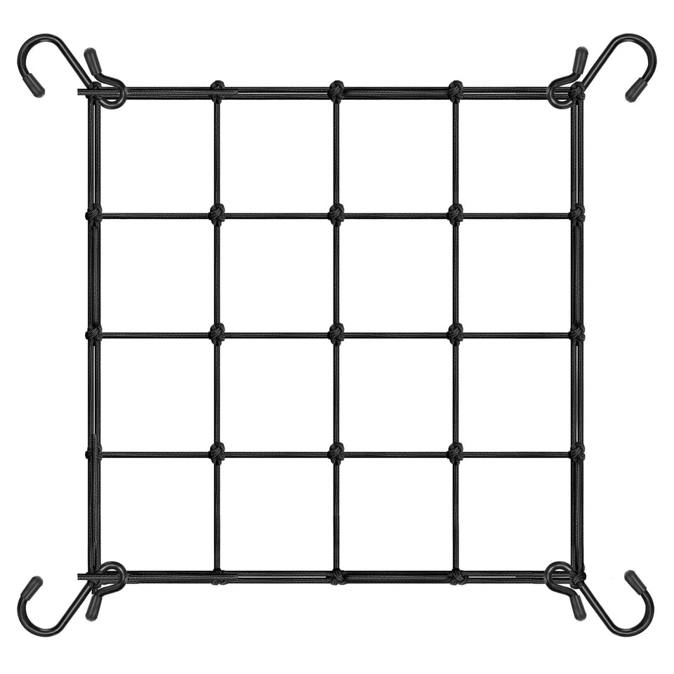 VIVOSUN elastic trellis netting with hooks supports climbing plants in compact spaces.