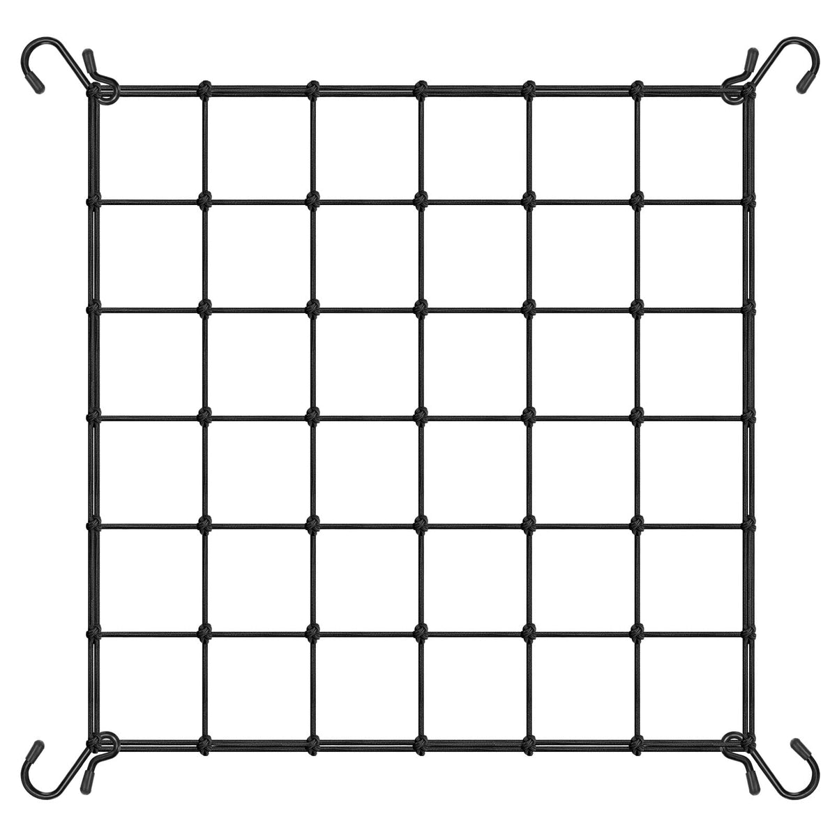 VIVOSUN elastic trellis netting 3x3ft installed on a garden frame to support climbing plants