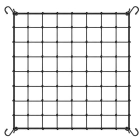 VIVOSUN elastic trellis netting 4x4 ft with hooks supports climbing plants.