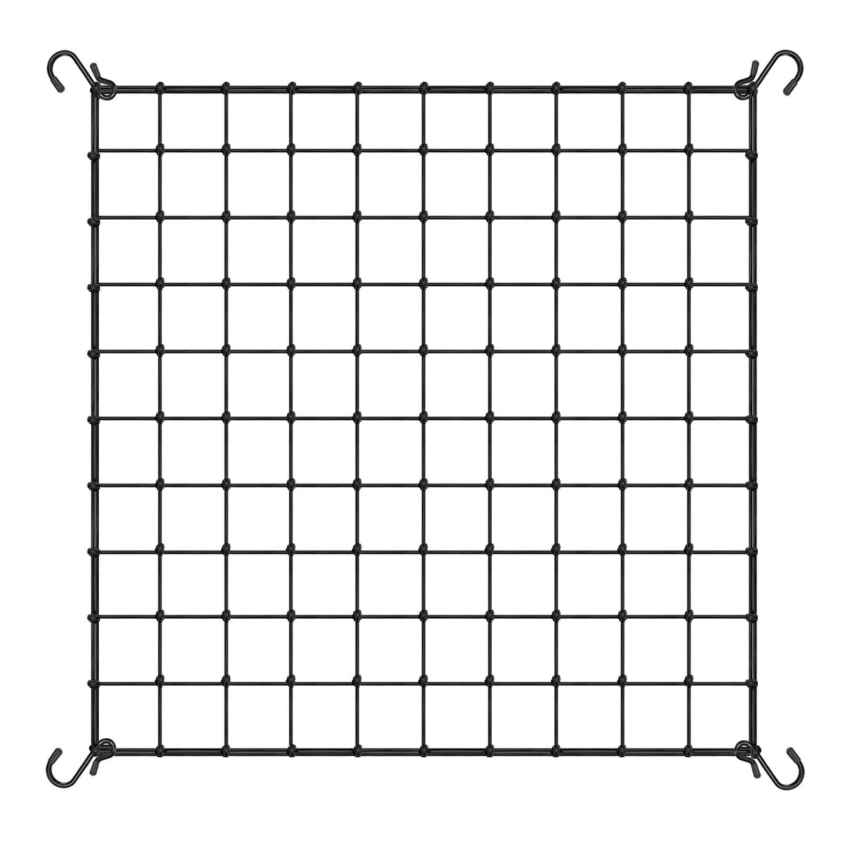 VIVOSUN 5x5ft elastic trellis netting mounted on a frame for climbing plants.