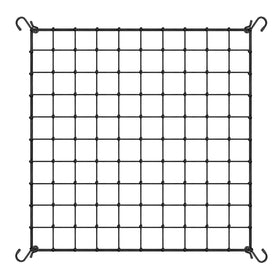 VIVOSUN 5x5ft elastic trellis netting mounted on a frame for climbing plants.