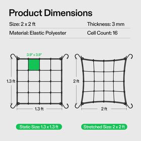VIVOSUN rustproof S-hooks secure the netting around supports for stable growth.