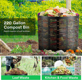VIVOSUN expandable design allows size adjustment for different waste volumes.