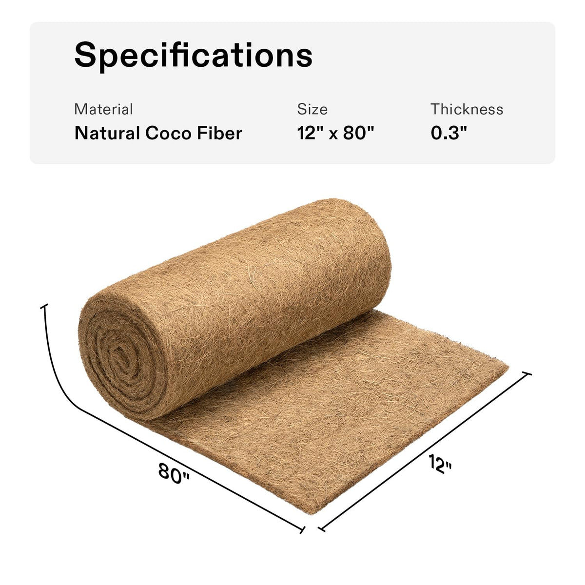 VIVOSUN garden decor coco liner for decorative lining and ground cover