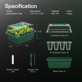 VIVOSUN garden tools and labels set keeps propagation organized.