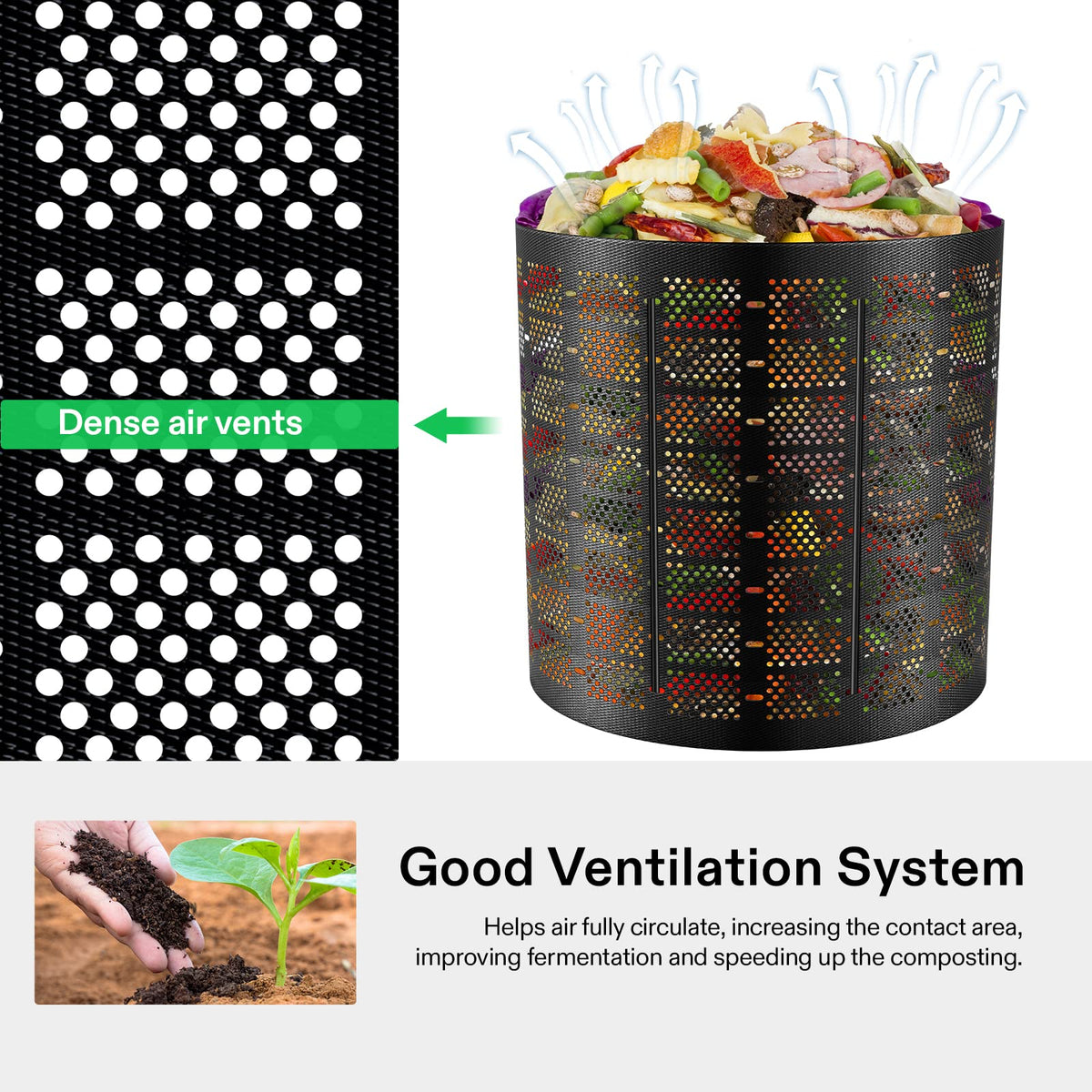 VIVOSUN HDPE durable material highlights weather resistance and long-lasting performance