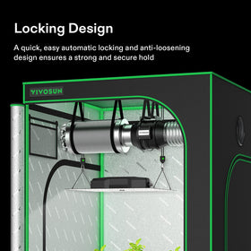 VIVOSUN heavy-duty rope hanger pair supports up to 150 lbs in grow room setups.