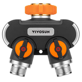 VIVOSUN 2-way hose splitter with dual outlets for simultaneous watering