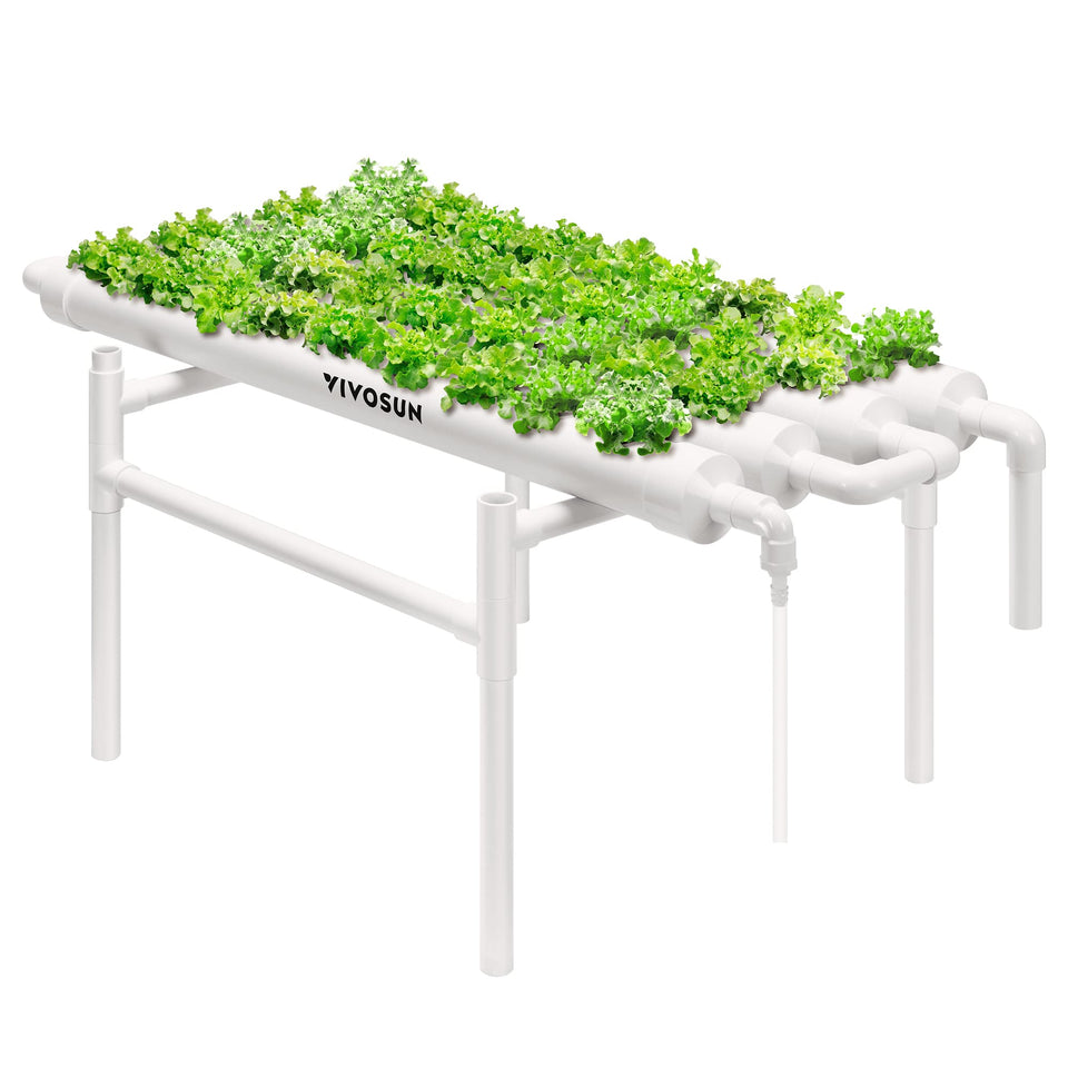 VIVOSUN hydroponic kit assembly steps for easy setup