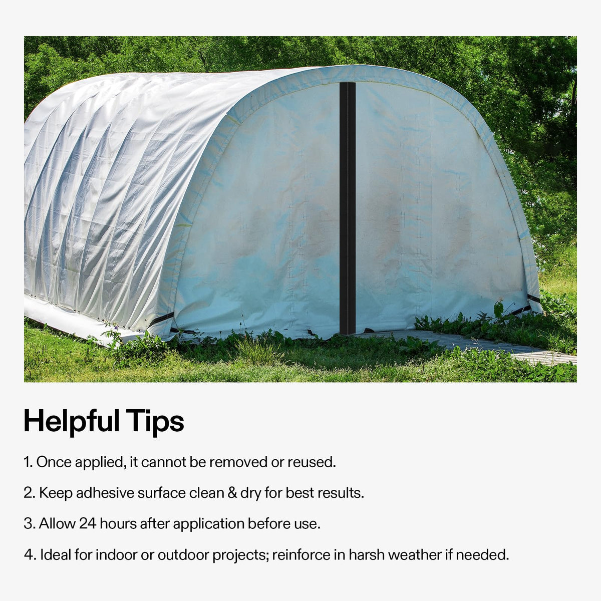 VIVOSUN indoor-outdoor zipper design allows entry from either side