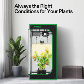 VIVOSUN LED full-spectrum light delivering balanced wavelengths for healthy growth