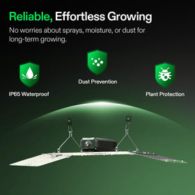 VIVOSUN LumaLight supports vegetables and blooms inside home grow tents.