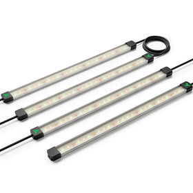 VIVOSUN Lumaray LED bar front view showing full-spectrum lighting for even canopy growth
