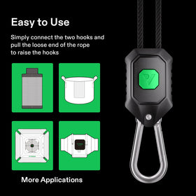 VIVOSUN versatile hanger suitable for reflectors, filters, inline fans, and more in indoor gardens.