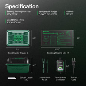 VIVOSUN seed start setup supports peppers herbs and more