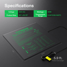 VIVOSUN multi-use warming mat supports indoor gardening and terrariums