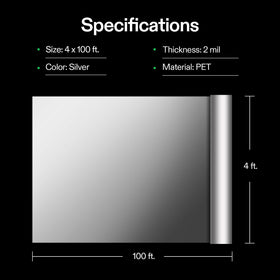 VIVOSUN versatile film for grow rooms and decorative DIY projects.