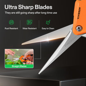 One-handed precision cutting helps target specific stems without disturbing others.